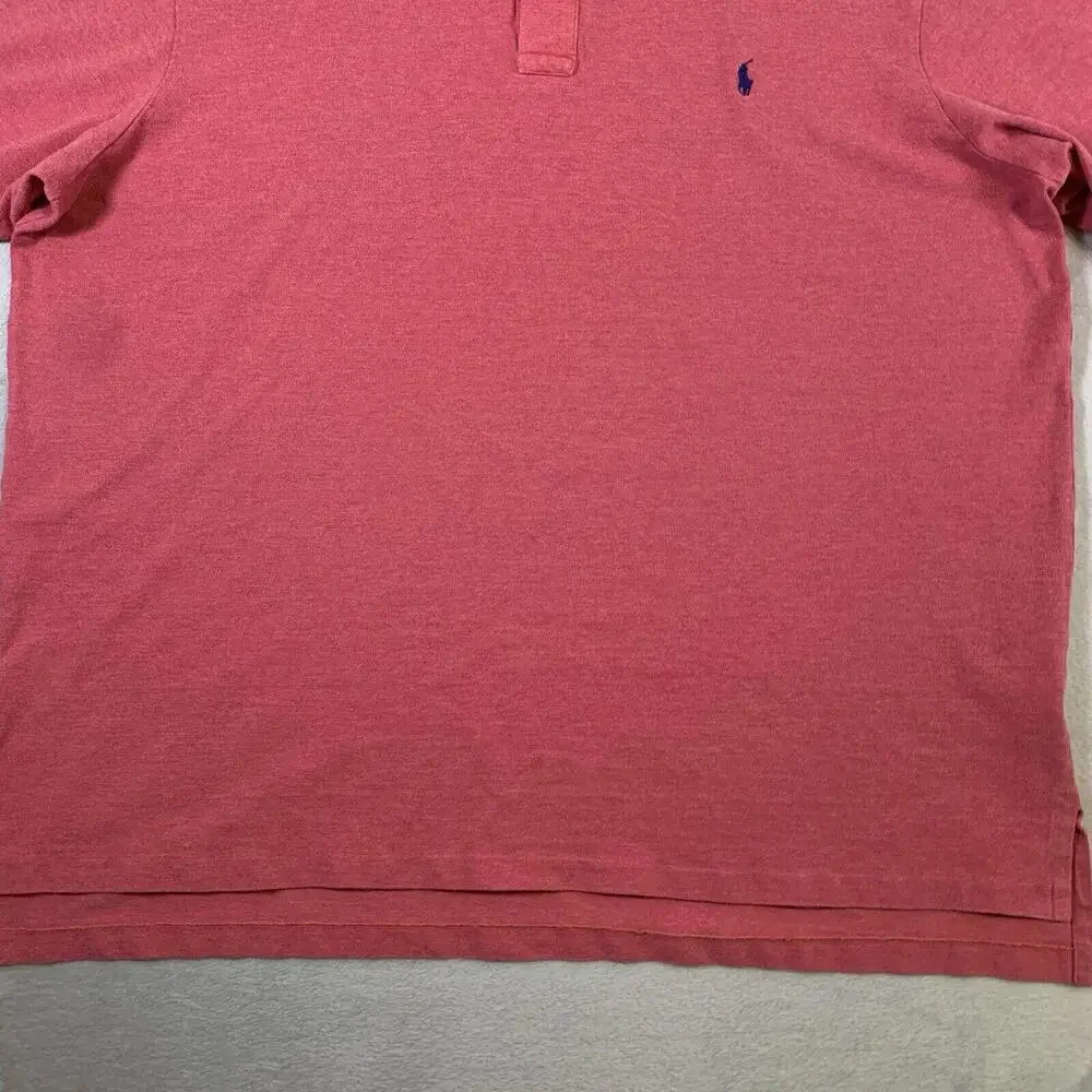 Polo Ralph Lauren Shirt Mens Size 4XLT Pink Blue Pony Logo Big‎ Sizes Polo Adult